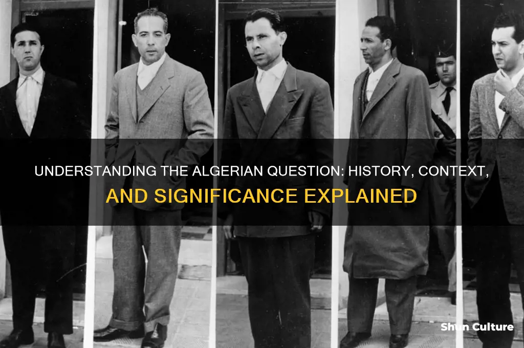 what is algerian question