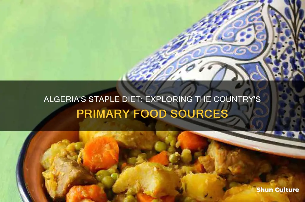 what is algerias main food source
