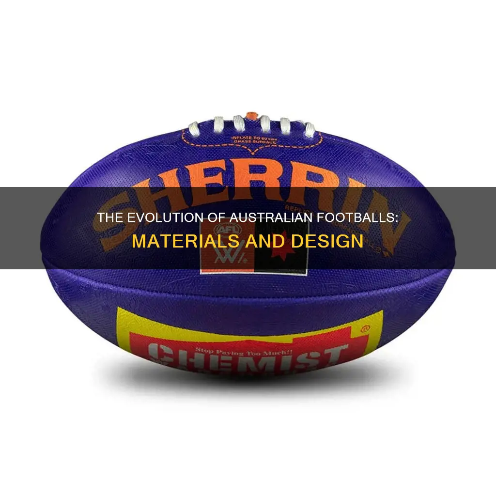 what is an australian football made of
