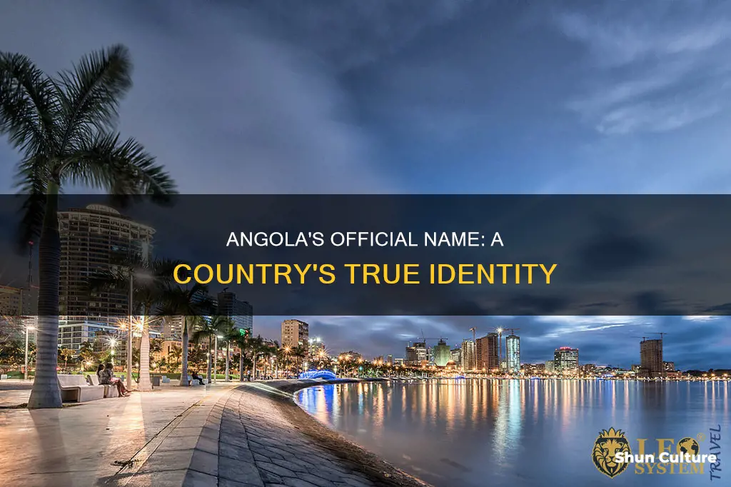 what is angola offical name