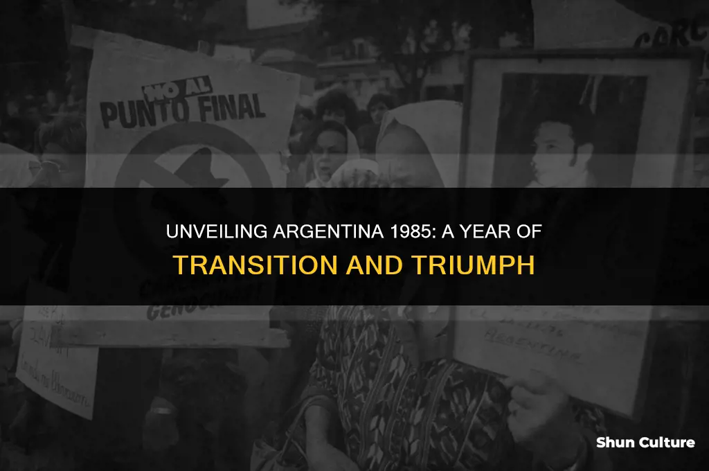 what is argentina 1985 about