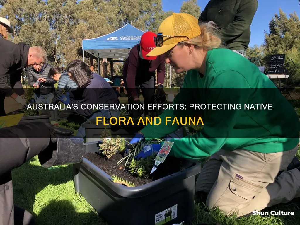 what is australia doing to conserve native animals and plants