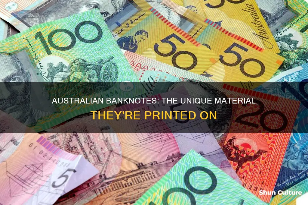 what is australian money printed on
