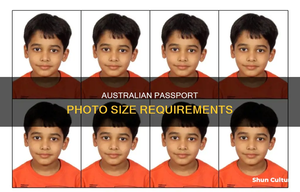 what is australian passport photo size