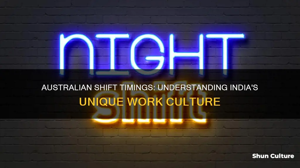 what is australian shift timings in india