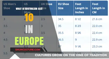 European Sizing: Australian 10, What's the European Equivalent?