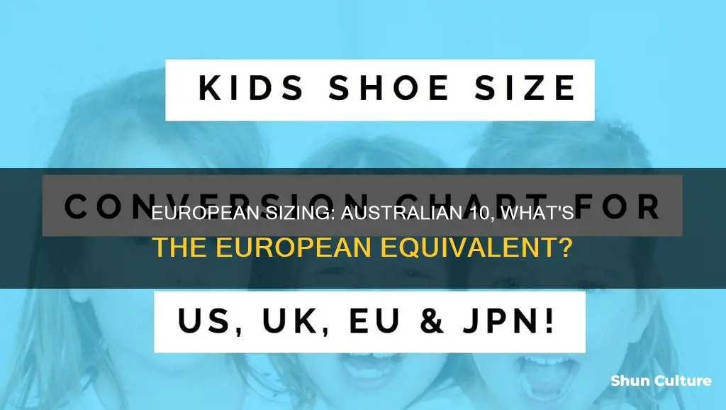 what is australian size 10 in europe