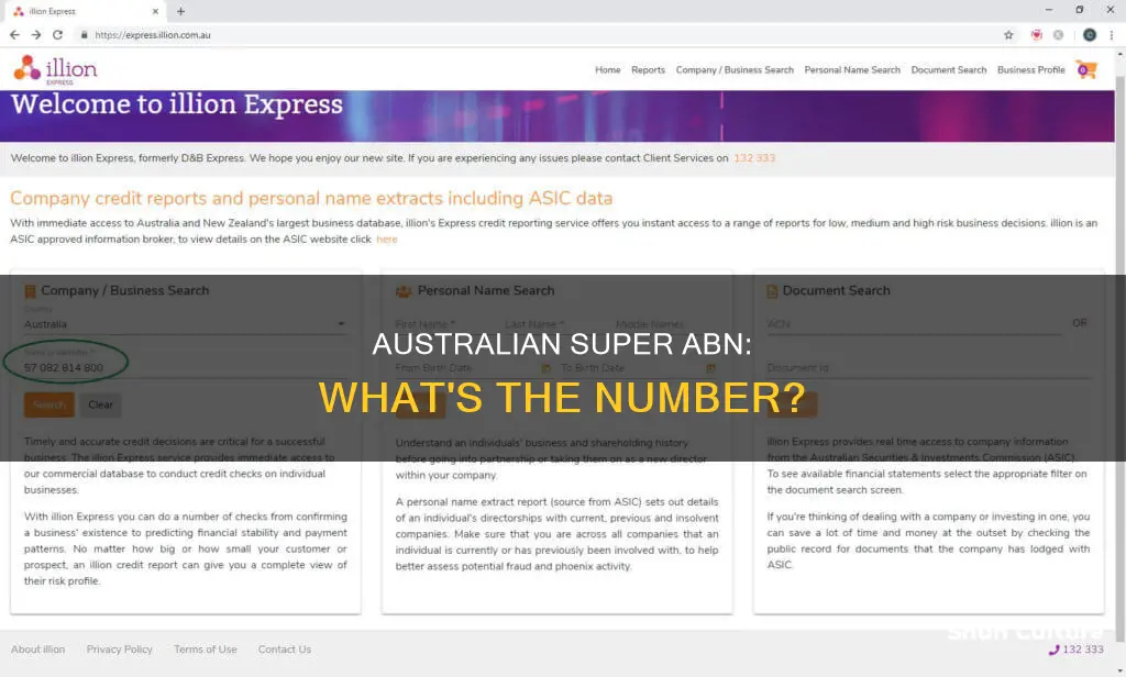 what is australian super abn number