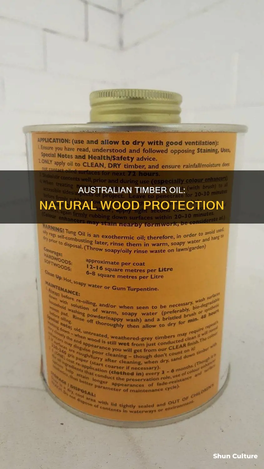 what is australian timber oil made of