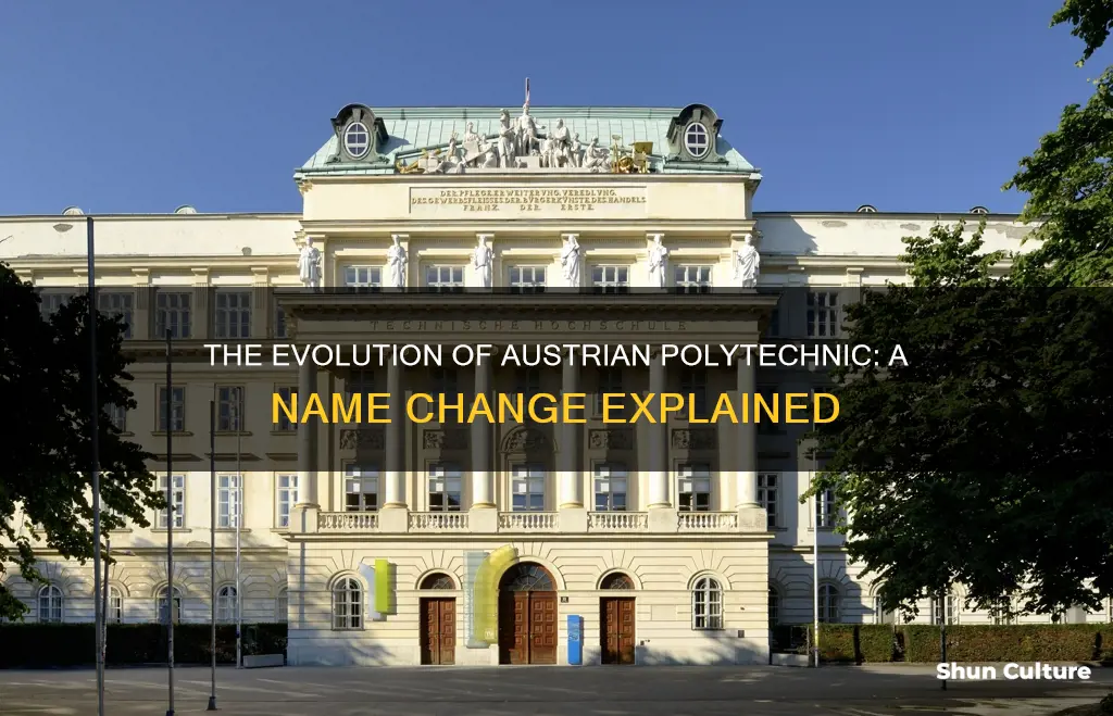 what is austrian polytechnic change its name