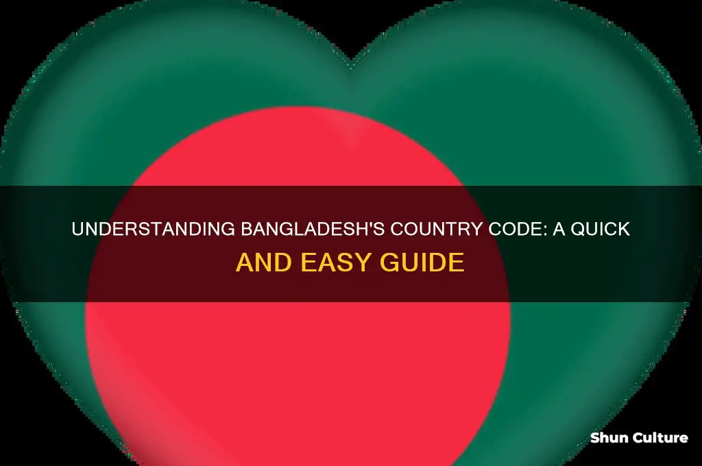 what is bangladesh country code