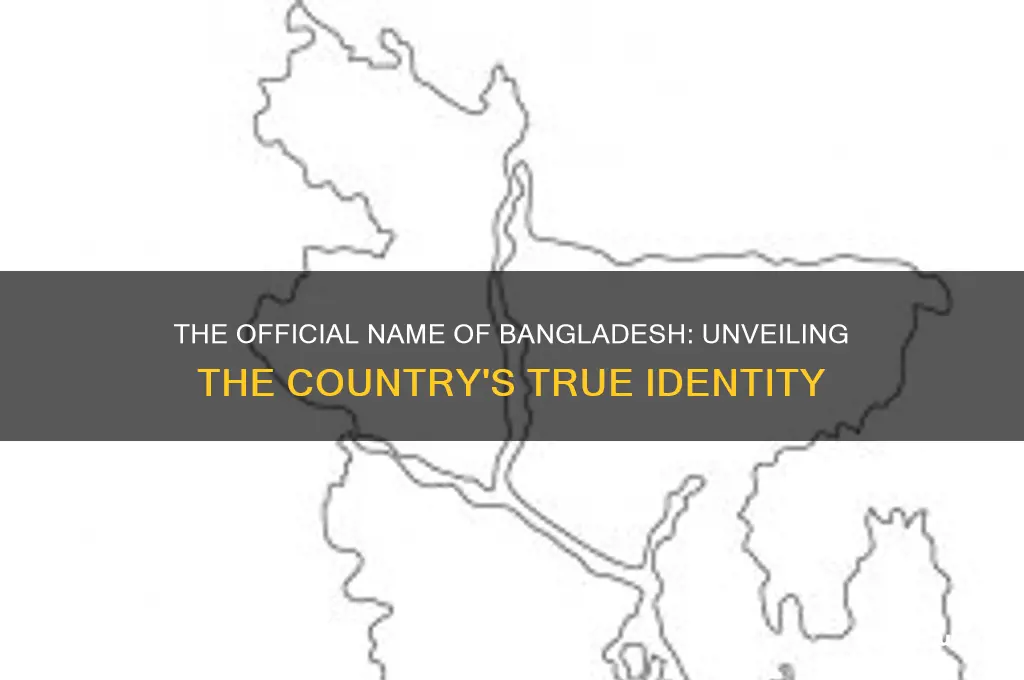 what is bangladesh offical name