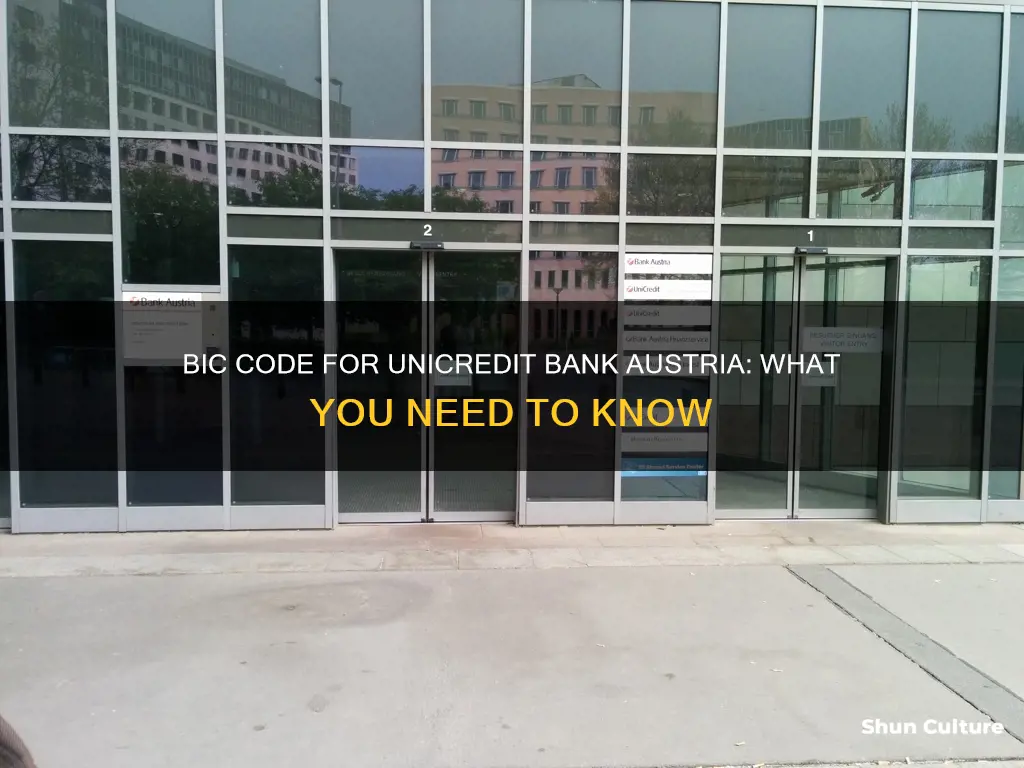 what is bic code for unicredit bank austria
