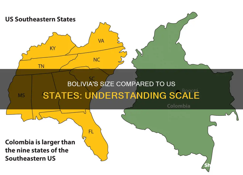 what is bolivia comparable size to the us