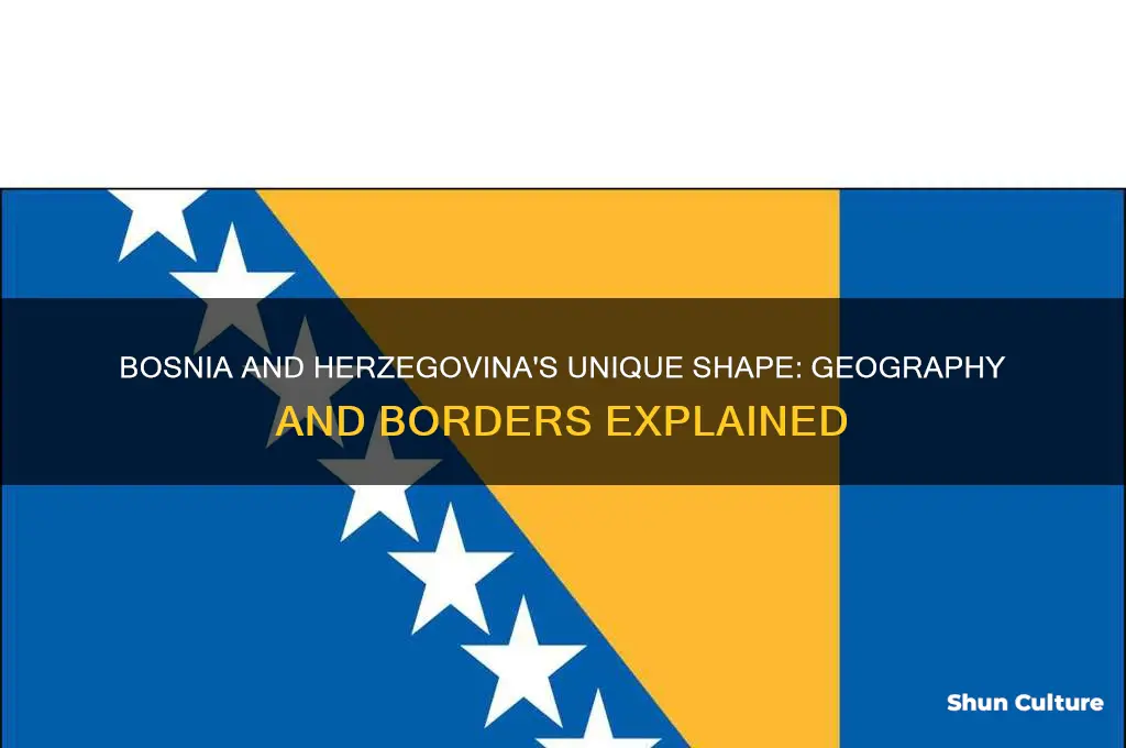 what is bosnia and herzegovina shaped like