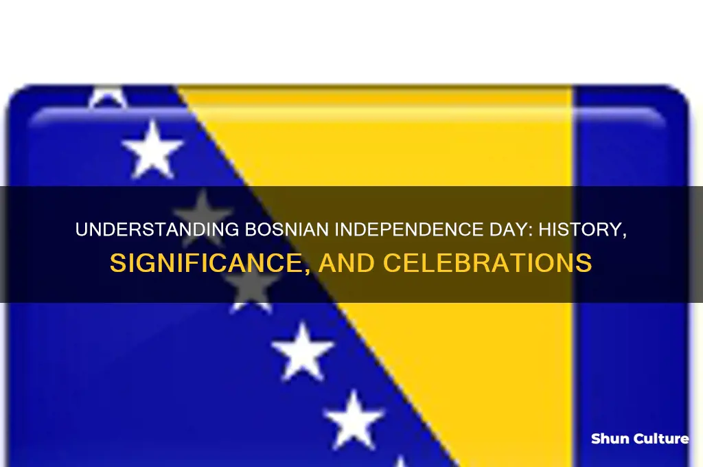 what is bosnian independence day
