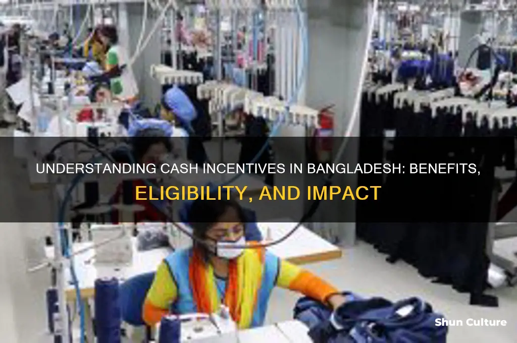 what is cash incentive in bangladesh