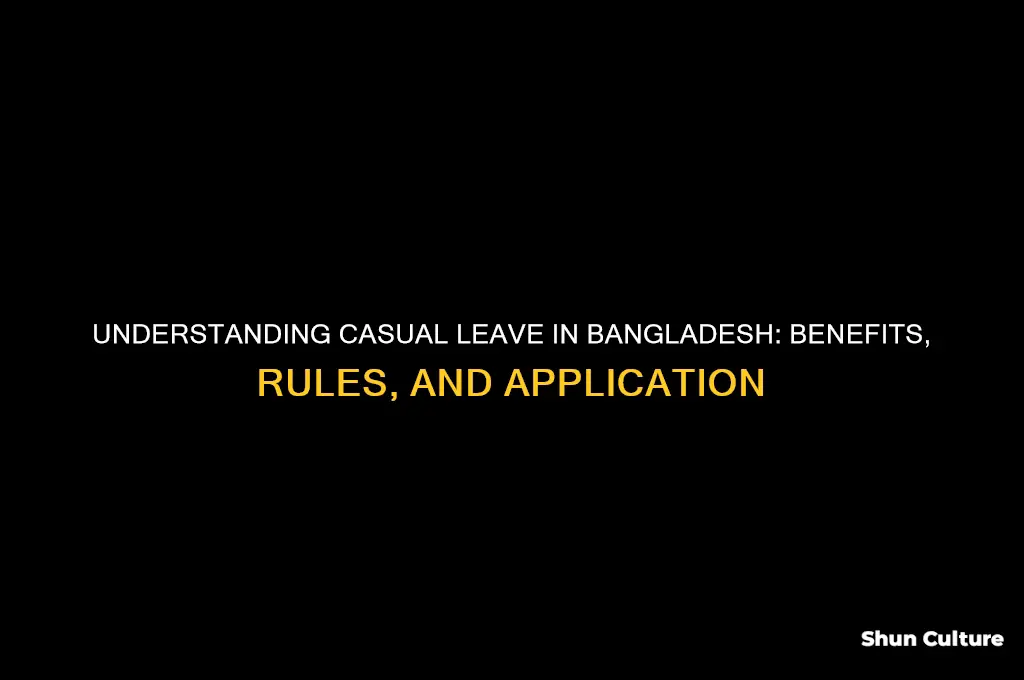 what is casual leave in bangladesh