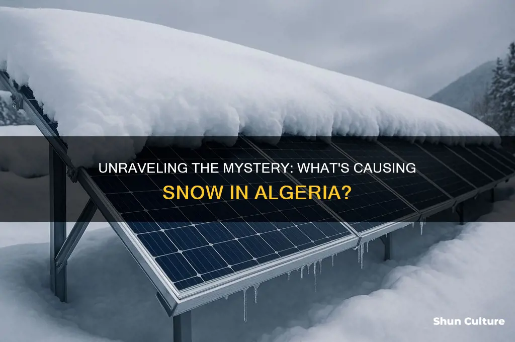 what is causing snoe in algeria