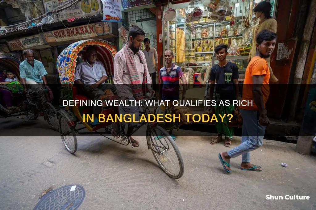 what is considered rich in bangladesh