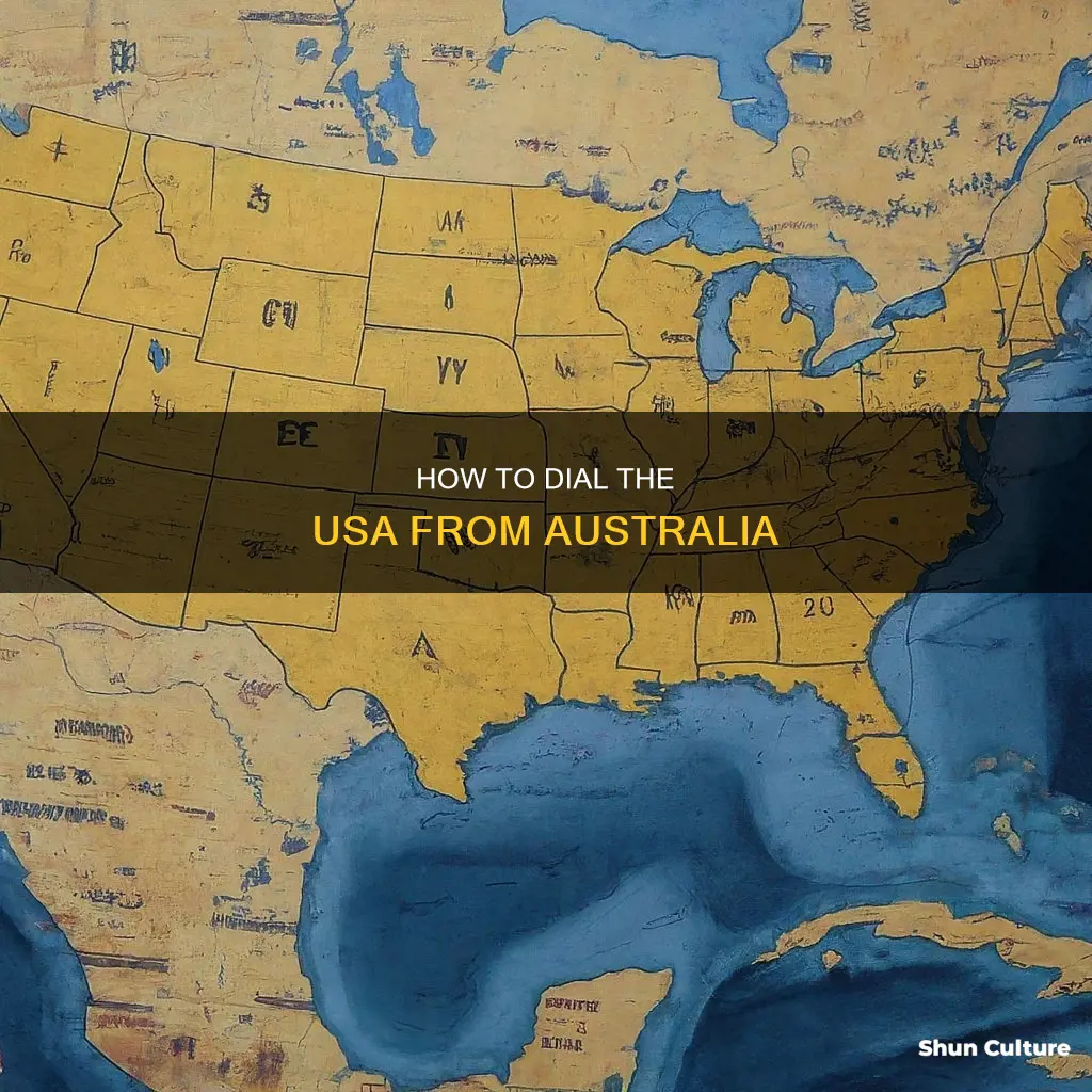 what is country code for usa from australia
