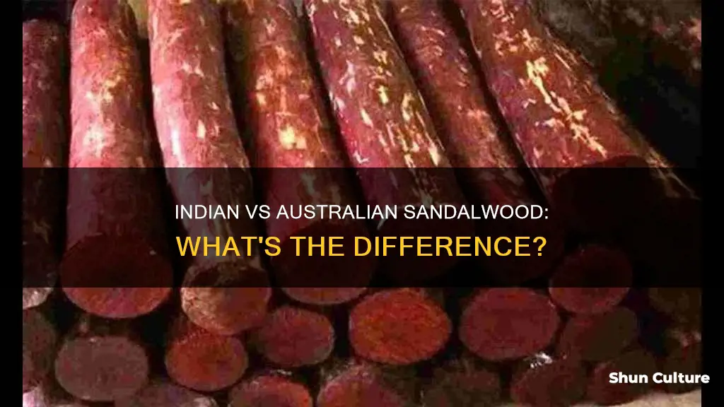 what is difference in indian sandalwood and australian