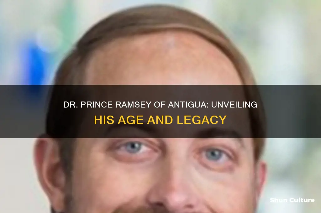what is dr prince ramsey of antigua age