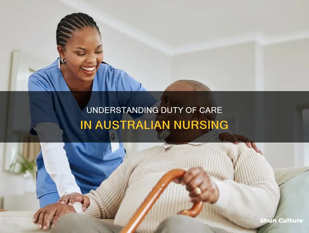 what is duty of care in nursing australia
