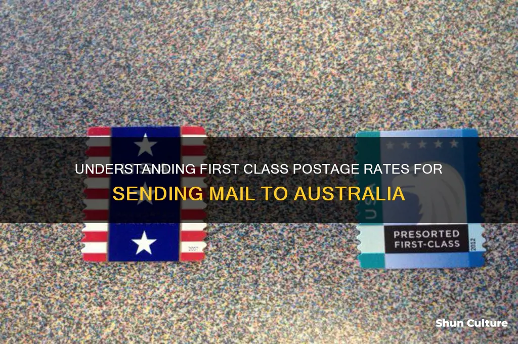 what is first class postage to australia