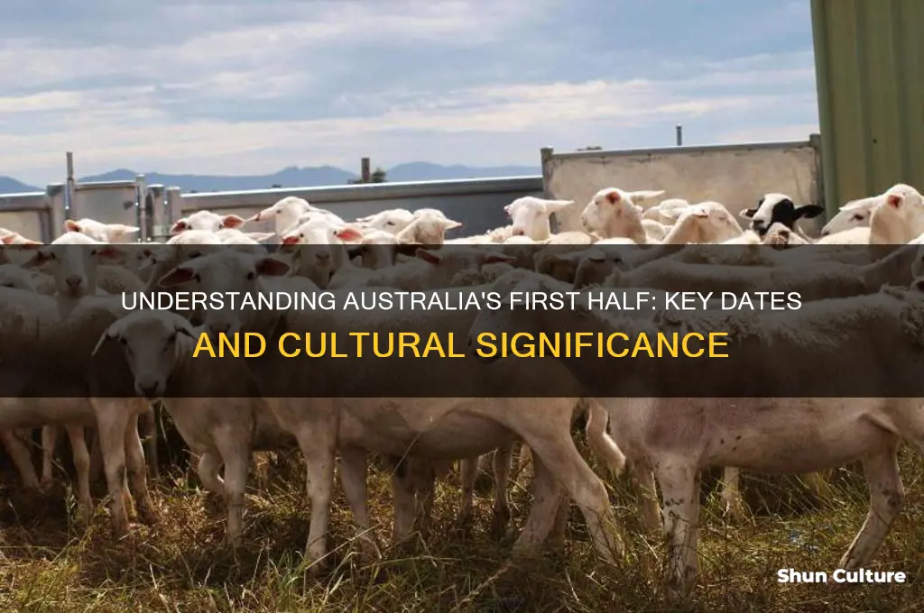 what is first half of the year considered in australian