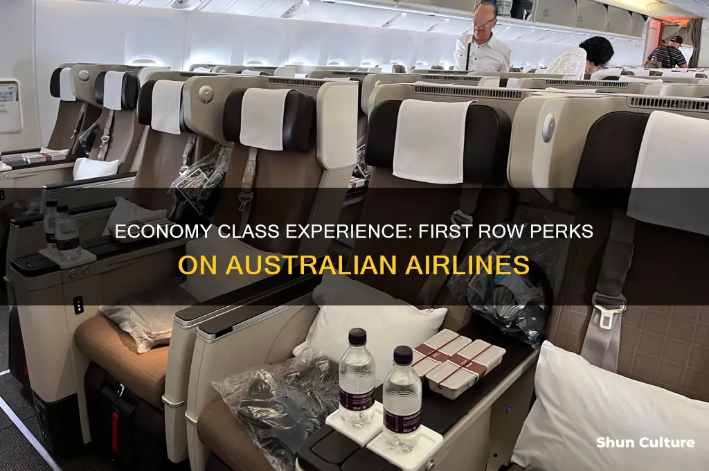 what is first row in economay like on australian air