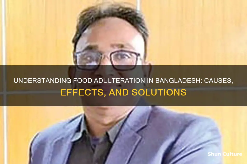 what is food adulteration in bangladesh