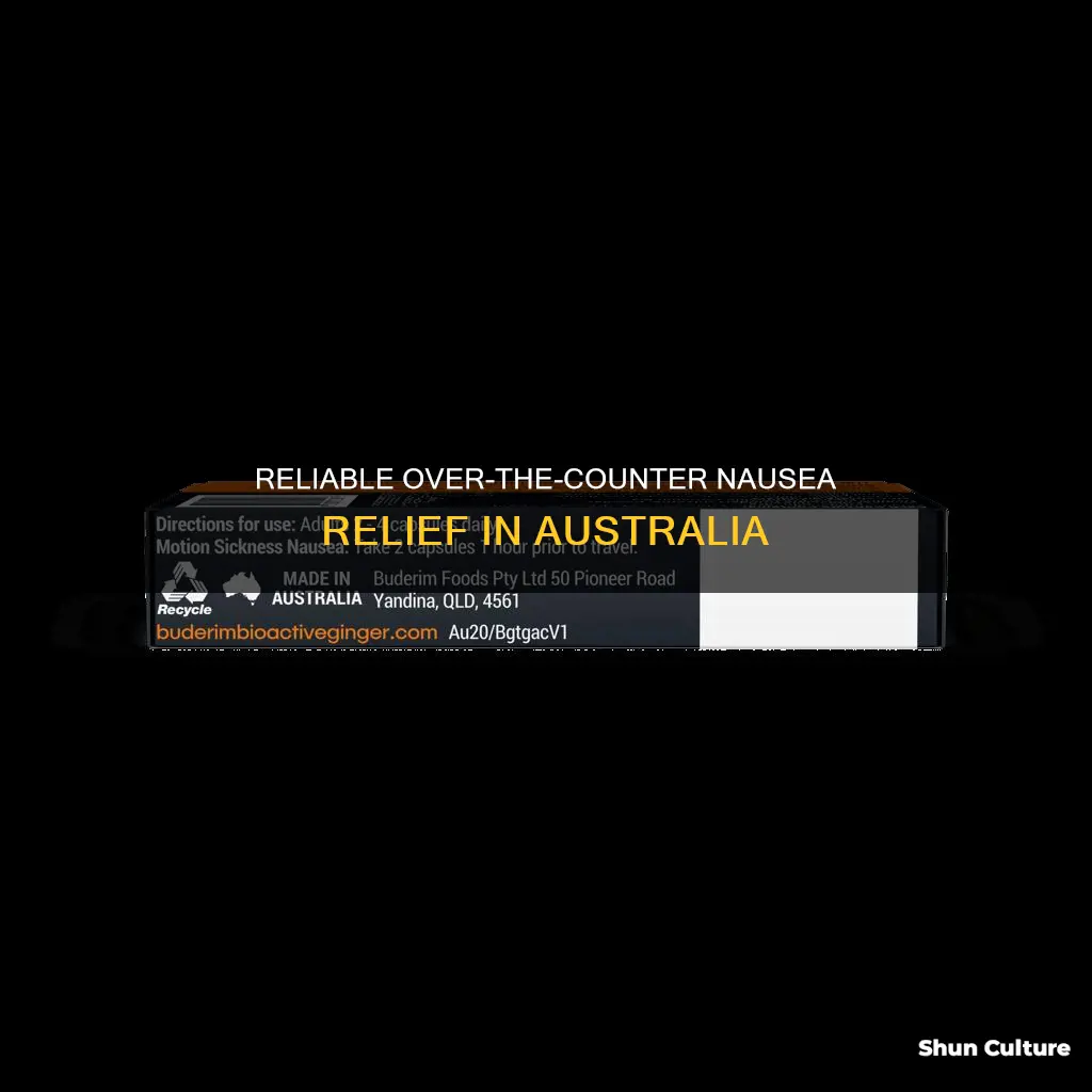 what is good for nausea over the counter australia