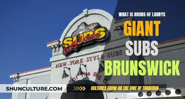 Larry's Giant Subs: Brunswick Hours