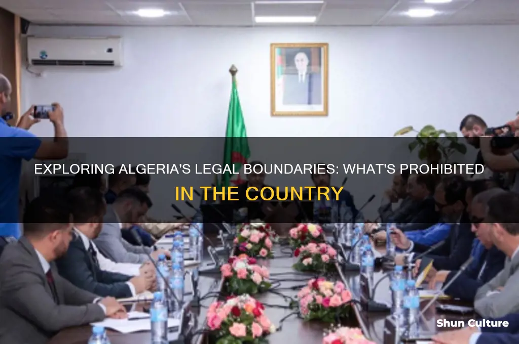 what is illegal in algeria