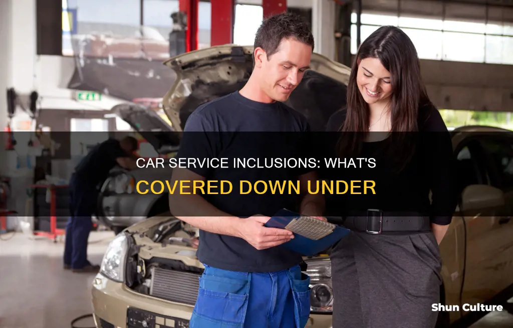 what is included in a car service australia
