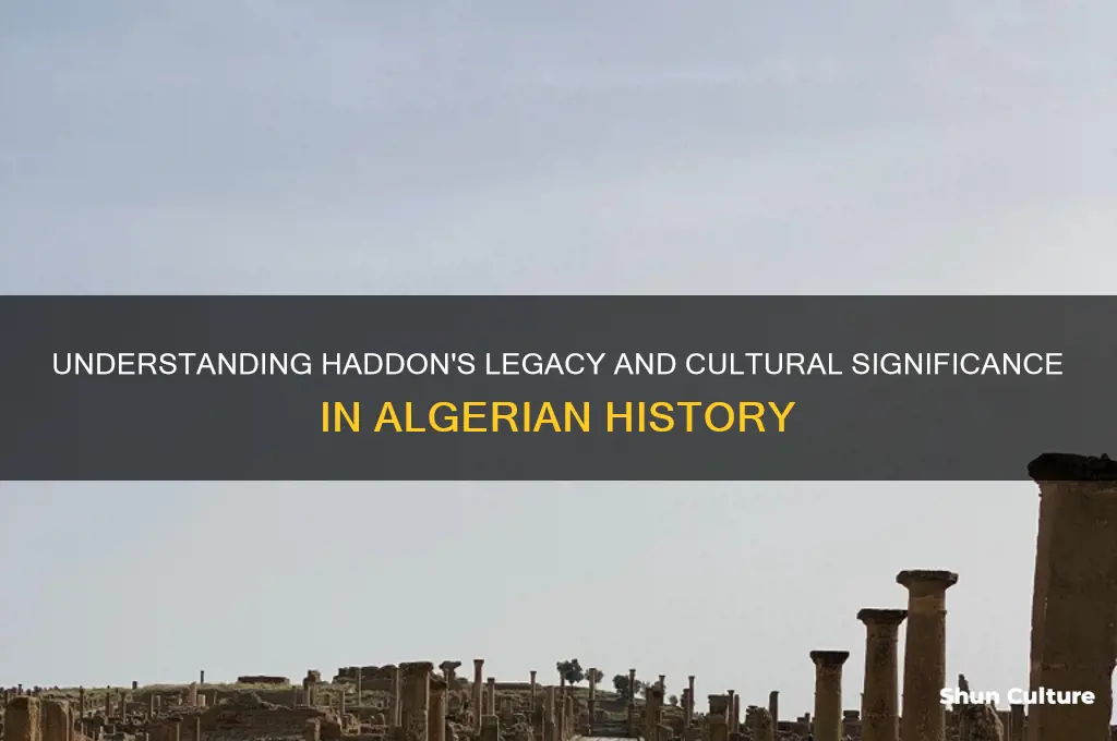 what is meant by haddon in algeria