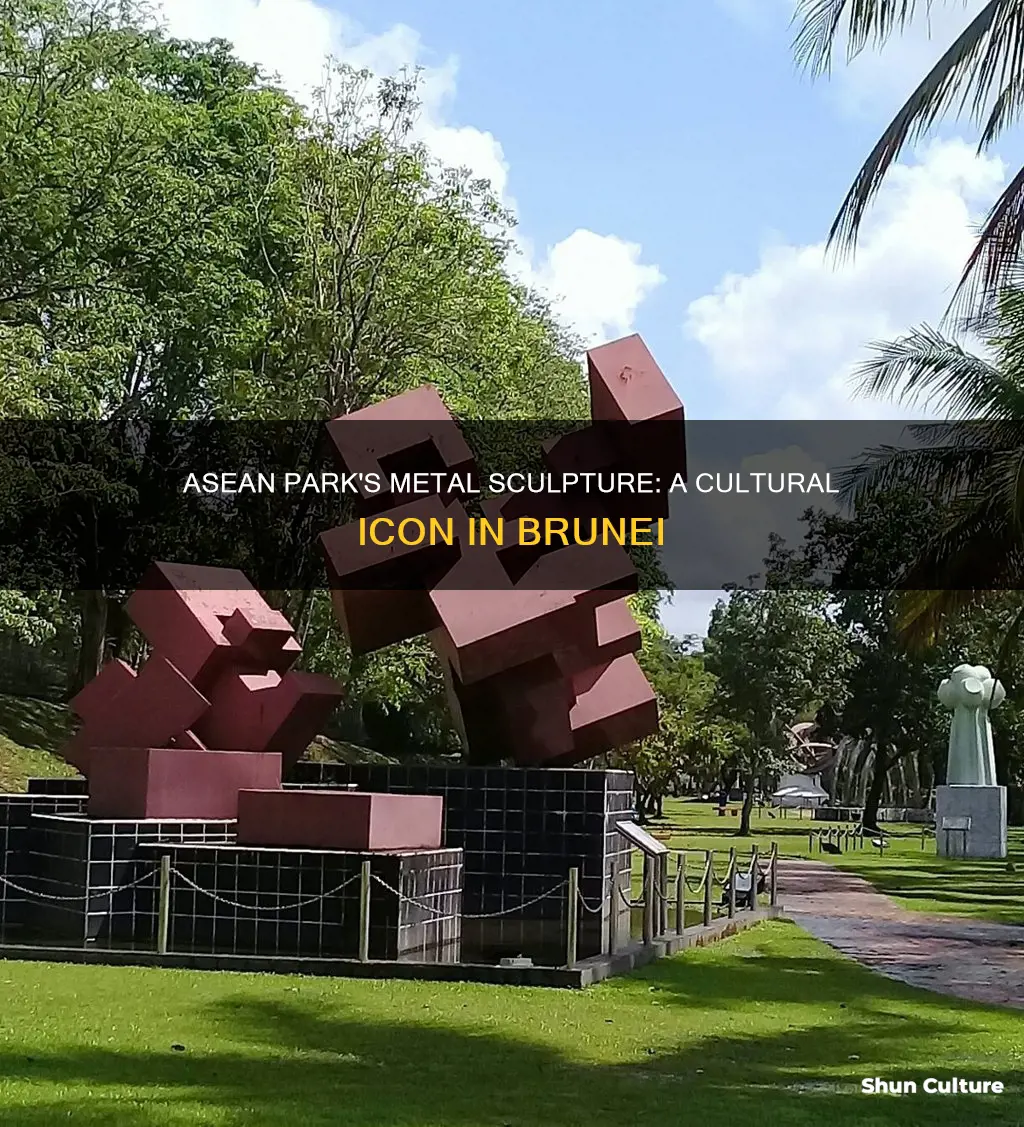 what is metal sculpture at asean park in brunei