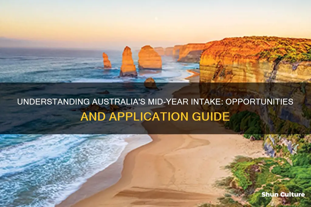 what is mid year intake in australia