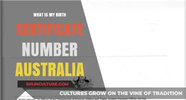 Australian Birth Certificate Number: What's Mine?