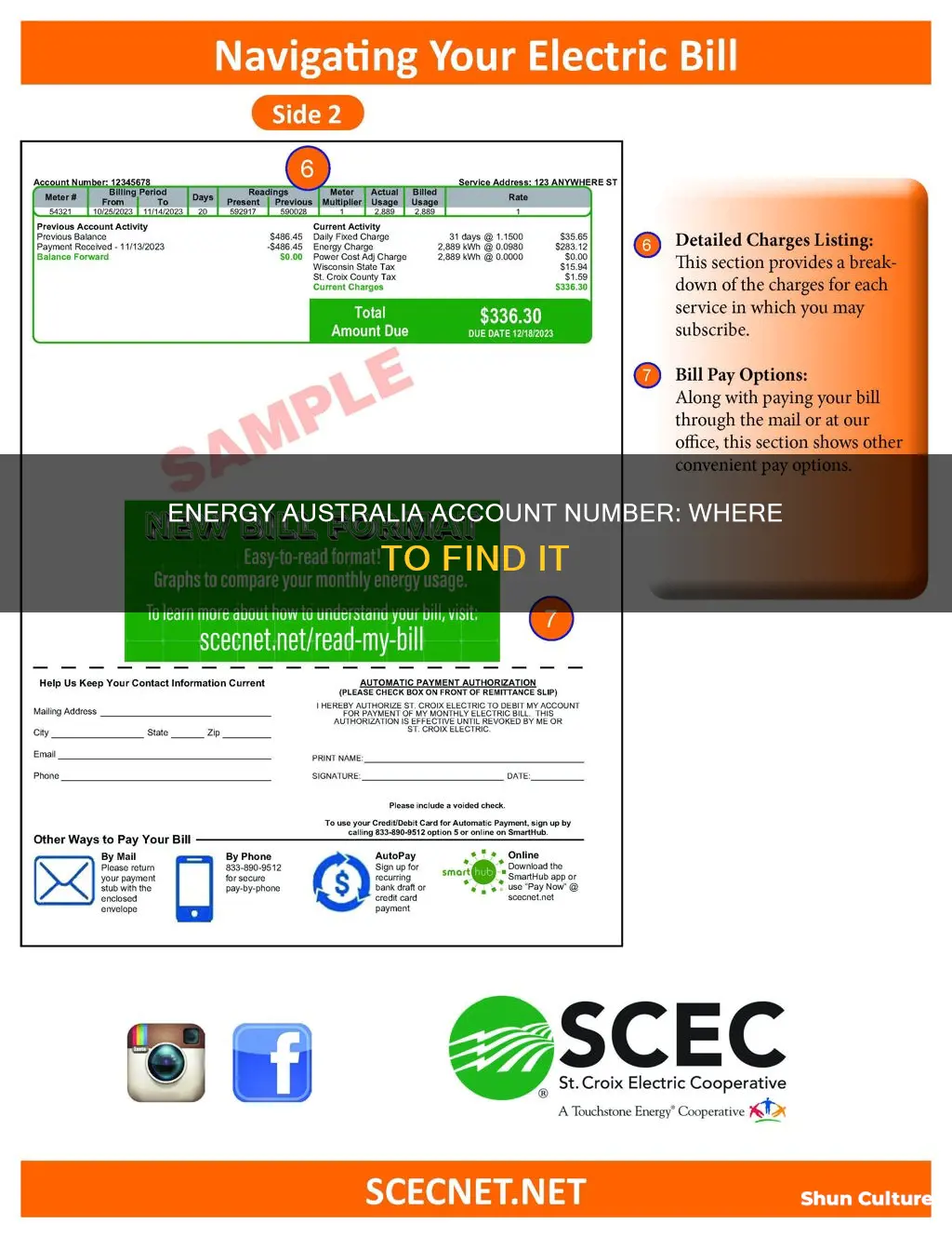what is my energy australia account number