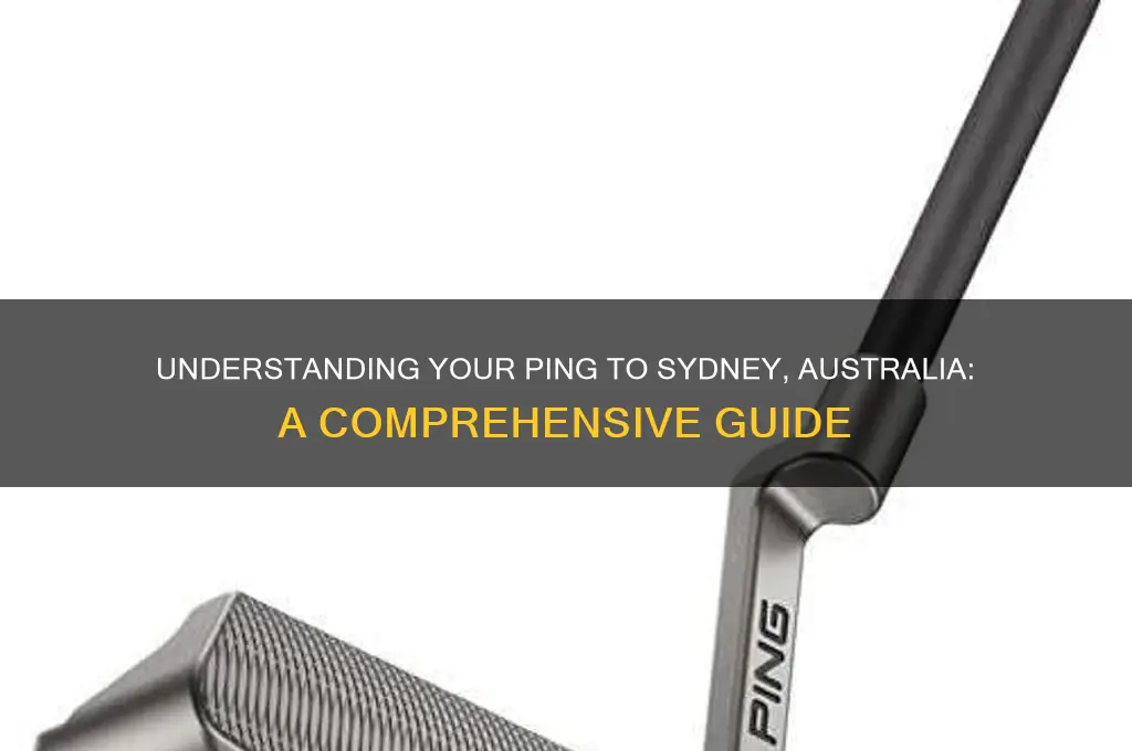 what is my ping to sydney australia