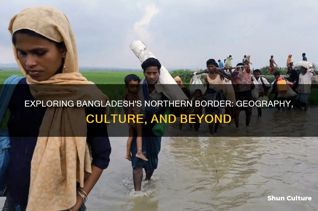 what is north of bangladesh