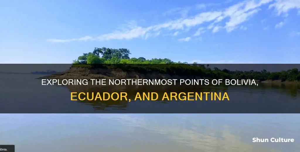 what is nothern most bolivia ecuador argentina