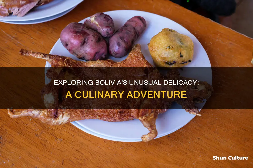 what is one of the strange delicacies of bolivia