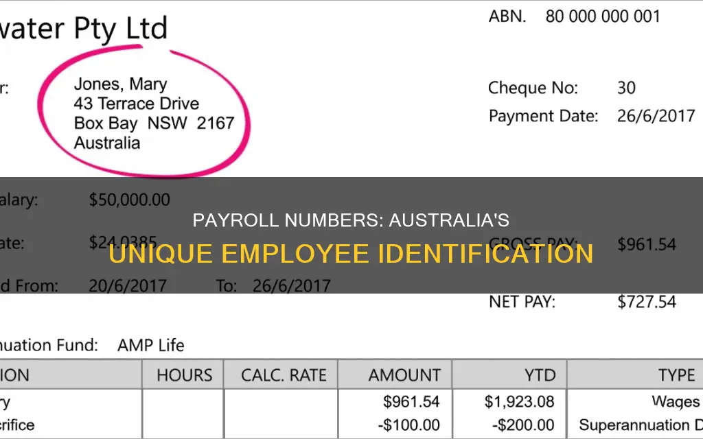 what is payroll number australia