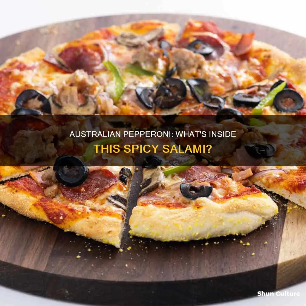 what is pepperoni made of in australia