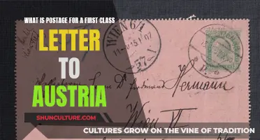 Postage to Austria: First-Class Letter Costs Unveiled