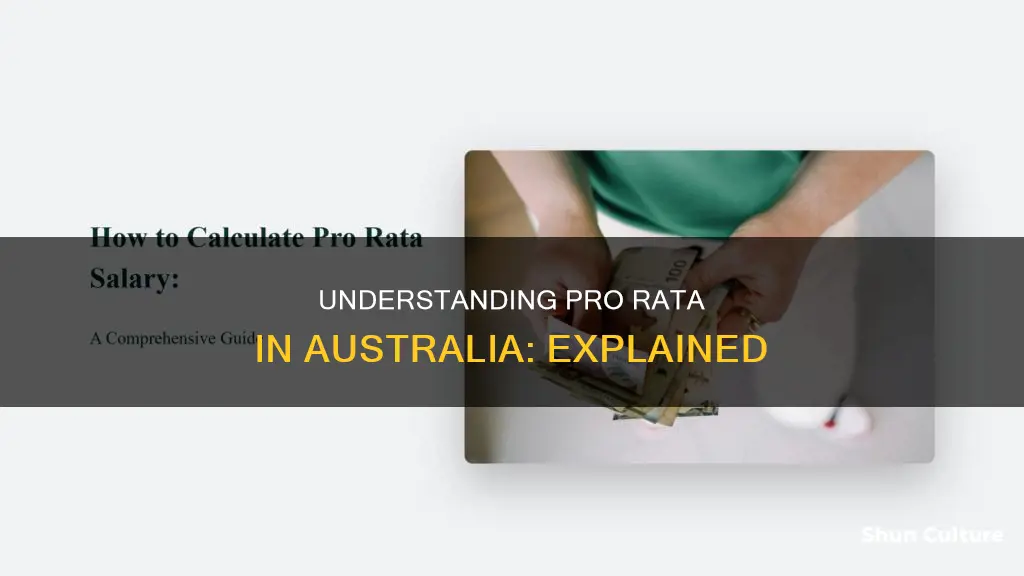 what is pro rata australia
