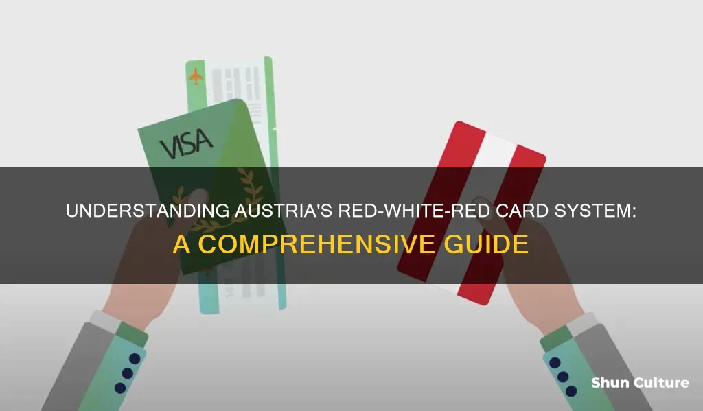 what is red white red card in austria